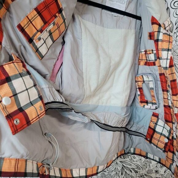 Hooded cottagecore coat Autumn plaid multiple pockets outerwear vintage inspired - Picture 8 of 11